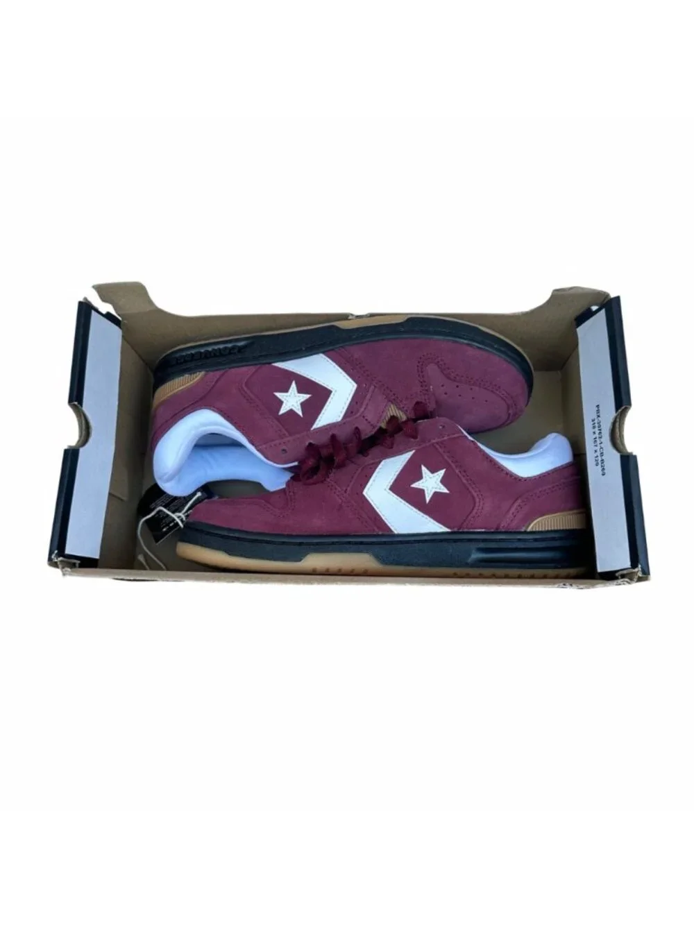 ⭐Converse CL98 Suede Low Black Deep Bordeaux Gum 8.5 Mens Shoes Sneakers A15607C